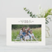 モノグラム素朴休日の写真カード シーズンカード (スタンド正面)