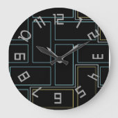 モノグラム素朴数 ラージ壁時計 (正面)