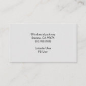 モノグラム素朴木材パイルログ 名刺 (裏面)