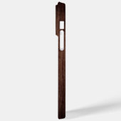 モノグラム素朴木材パーソナライズされた名 Case-Mate iPhoneケース (裏面 / 左)