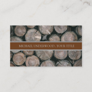 モノグラム素朴木材ログビルダ 名刺