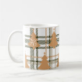 モノグラム素朴水彩植物性クリスマス コーヒーマグカップ (左)