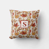 モノグラム素朴秋葉 クッション (正面)