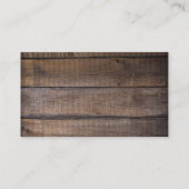 モノグラム素朴結婚ドリンク券カード 名刺 (裏面)