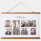 モノグラム素朴6枚の写真家 吊り下げ型タペストリー (正面)