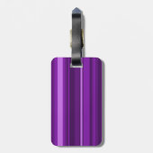 モノグラム紫ストライプ色 ラゲッジタグ (裏面縦)