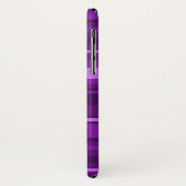 モノグラム紫ストライプ色 Case-Mate iPhoneケース (裏面/左)