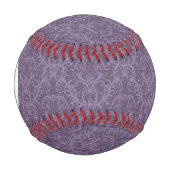 モノグラム紫フローラ壁紙2 野球ボール (正面)