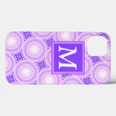 モノグラム紫色の円パターンCase-Mate iPhone c Case-Mate iPhoneケース (裏面 (横))
