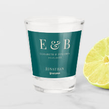 モノグラム結婚のグロムスマンのギフトパーソナライズされたグリーン