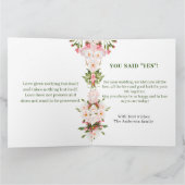 モノグラム結婚のスケッチグリーティングカード カード (内部)