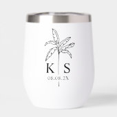 モノグラム結婚のロゴパームツリー (背面)