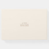 モノグラム結婚のロゴモンステラ ゲストブック (裏面)