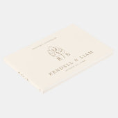 モノグラム結婚のロゴモンステラ ゲストブック (コーナー)