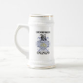 モノグラム結婚の誓ハート ビールジョッキ (左)