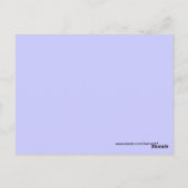 モノグラム結婚の誓ハート ポストカード (裏面)