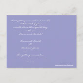 モノグラム結婚の誓ハート 案内ポストカード (裏面)