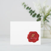 モノグラム結婚シール ポストカード (スタンド正面)