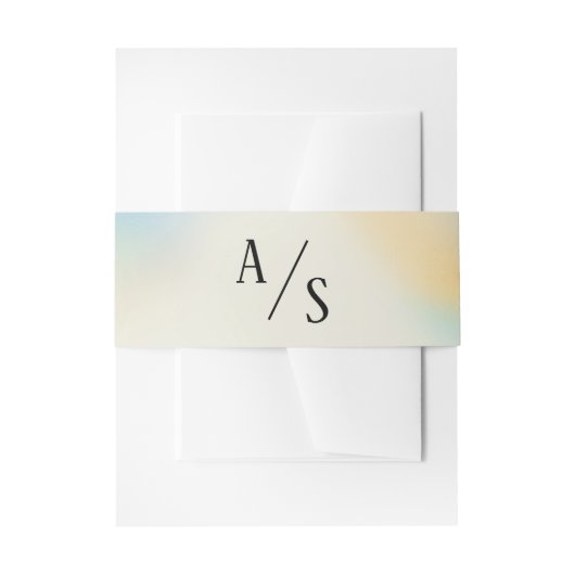 モノグラム結婚ス 招待状ベリーバンド (正面例)