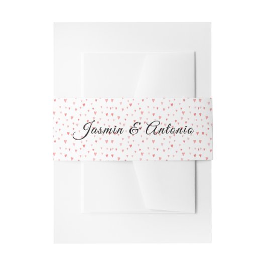 モノグラム結婚ス 招待状ベリーバンド (正面例)