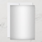 モノグラム結婚ズケーキシルバーブライダルシャワー招待状 招待状 (裏面)