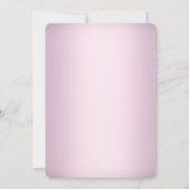 モノグラム結婚ズケーキピンクブライダルシャワー招待状 招待状 (裏面)