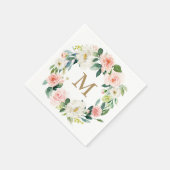 モノグラム結婚ズナプキンカクテルナプキン スタンダードカクテルナプキン (角)