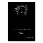 モノグラム結婚ズ食選択テーブル座席表 テーブルナンバー (正面)