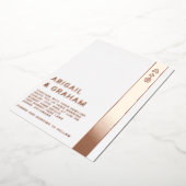 モノグラム結婚フォイル招待状 箔招待状 (回転した状態)