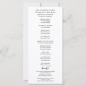 モノグラム結婚フローラ式プログラム (裏面)