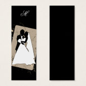 モノグラム結婚ブックマーク (正面&裏面)