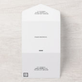 モノグラム結婚写真 オールインワン招待状 (外側)