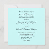 モノグラム結婚式招待状名前をカスタムするテンプレート 招待状 (裏面)