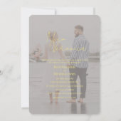 モノグラム結婚式招待状 招待状 (裏面)