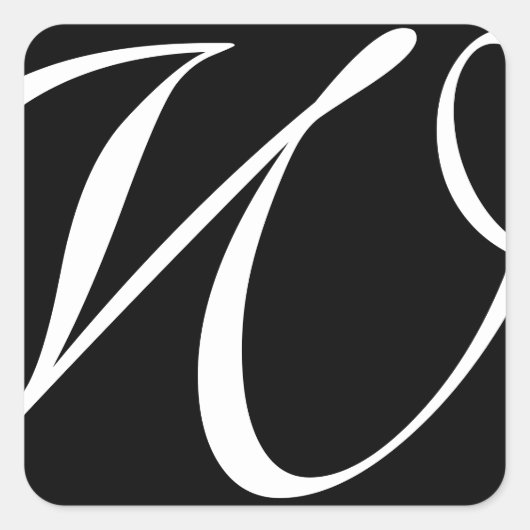 モノグラム結婚式用シール スクエアシール (正面)