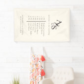 モノグラム結婚、s、イベントの歓迎と秩序 横断幕 (インサイチュ)