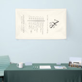 モノグラム結婚、s、イベントの歓迎と秩序 横断幕 (トレードショー)