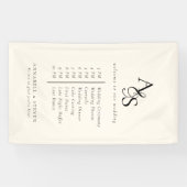 モノグラム結婚、s、イベントの歓迎と秩序 横断幕 (横)