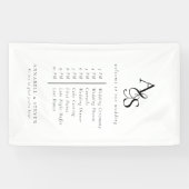 モノグラム結婚、s、イベントの歓迎と秩序 横断幕 (横)