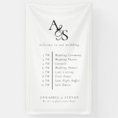 モノグラム結婚、s、イベントの歓迎と秩序 横断幕 (縦)