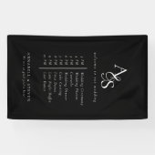 モノグラム結婚、s、イベントの歓迎と秩序 横断幕 (横)