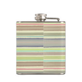 モノグラム絵を描オン水ストライプ色 フラスク (裏面)