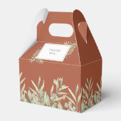 モノグラム緑の葉テラコッタ結婚ズ フェイバーボックス (裏面サイド)