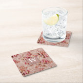 モノグラム美しいパターントレンディーレトロ スクエアペーパーコースター (インサイチュ)