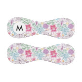 モノグラム美しい模様とカラフルの花 野球ボール (パネル)