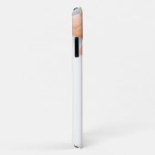 モノグラム美しい白とベージュのフローラのための女の子 Case-Mate iPhoneケース (裏面/右)