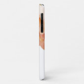 モノグラム美しい白とベージュのフローラのための女の子 Case-Mate iPhoneケース (裏面/左)