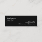 モノグラム美しい続編かわいいメイクアップアーティストの口紅 スキニー名刺 (裏面)