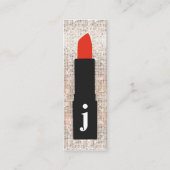 モノグラム美しい続編かわいいメイクアップアーティストの口紅 スキニー名刺 (正面)