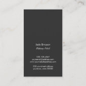 モノグラム美しい続編かわいいメイクアップアーティストの口紅 名刺 (裏面)